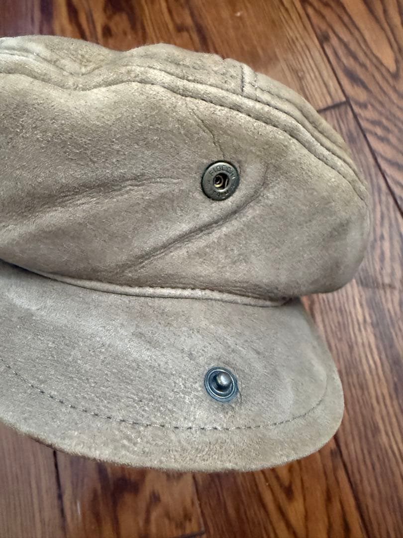 Margiela 09aw ブラウン スエード キャスケット　ベレー帽