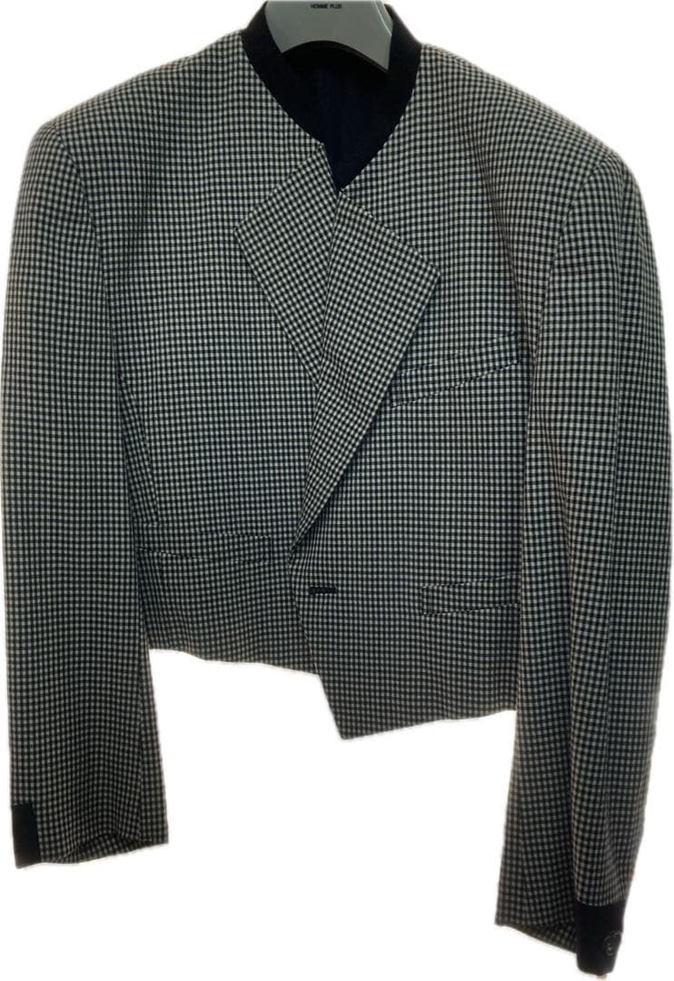 コムデギャルソンオムプリュス格子柄 ショートジャケット