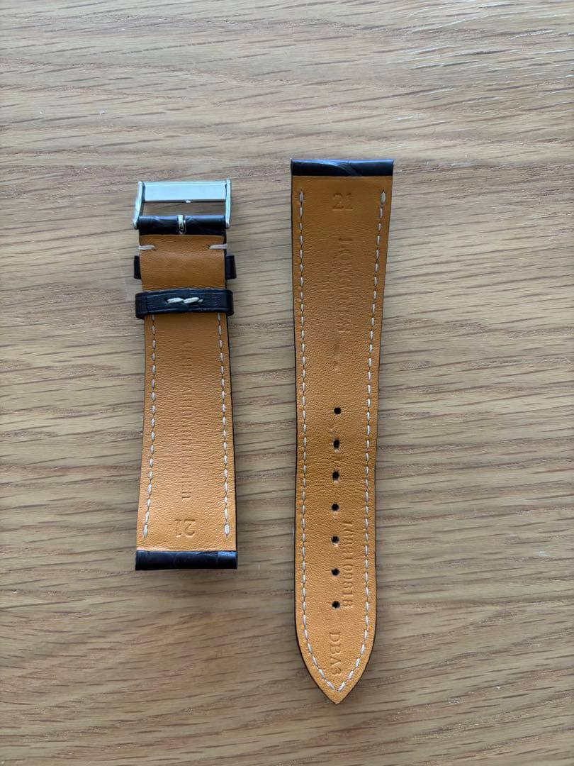 【純正】ロンジン マスターコレクション用 レザーベルトのみ｜40mm｜未使用級