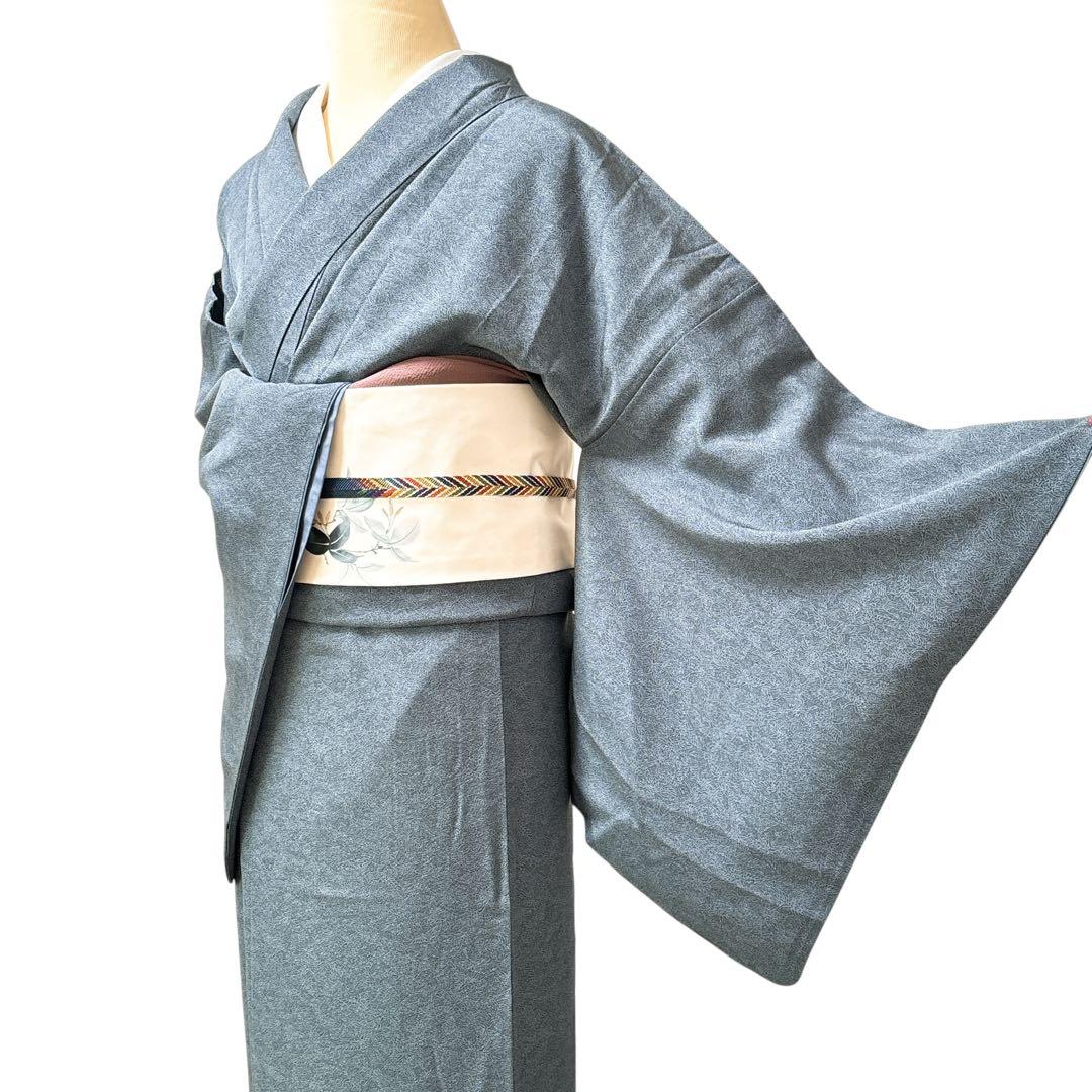 A99愛華 着物 落款入り作家物　細合俊男　江戸小紋袷着物　身丈166cm