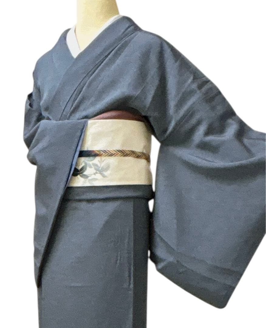 A99愛華 着物 落款入り作家物　細合俊男　江戸小紋袷着物　身丈166cm