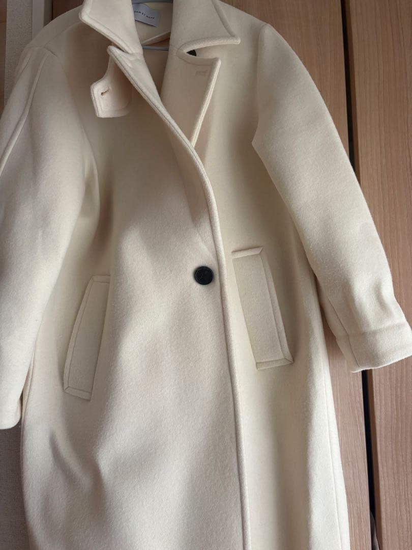 ADAM ET ROPÉ FEMME ウールボンディングロングコート