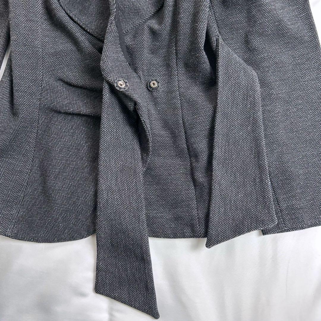 美品　アルマーニコレツィオーニ　ヘリンボーン　デザインリボン　セット　40