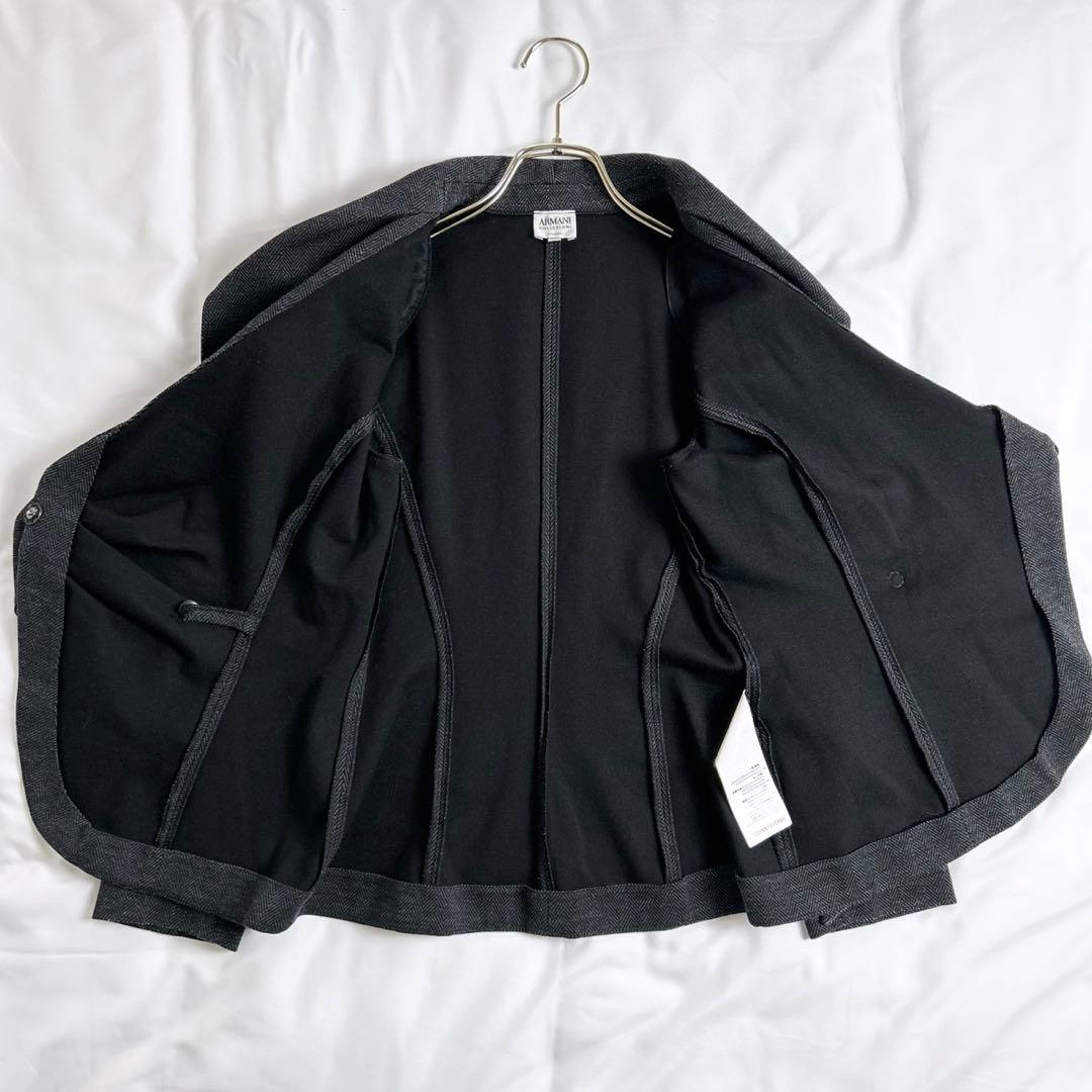 美品　アルマーニコレツィオーニ　ヘリンボーン　デザインリボン　セット　40