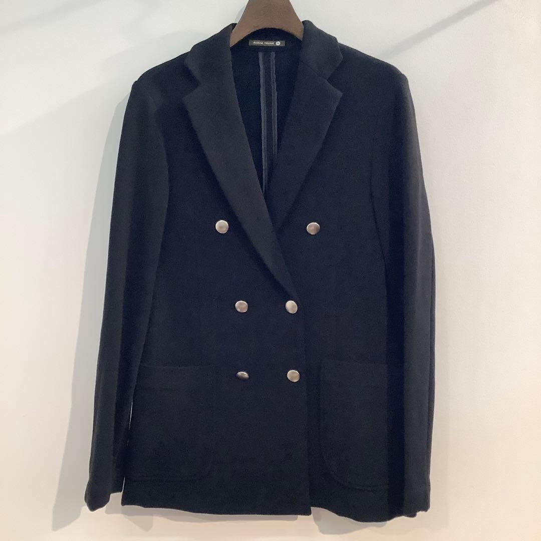 ✨美品✨AUXCA.TRUNK ソフトリュクスカシミヤダブルジャケット　ブラック