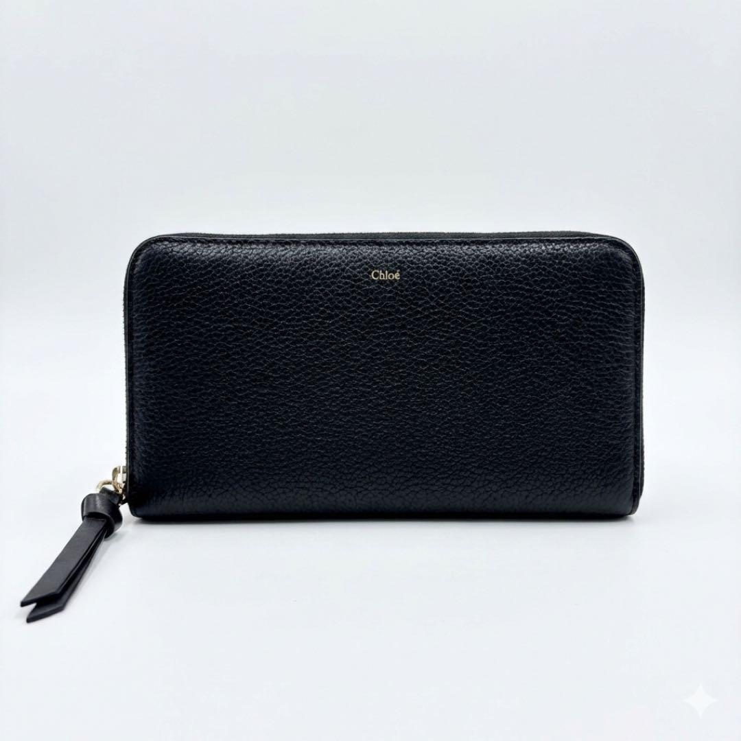 【新品】Chloe クロエ 長財布 アルファベット　ブラック