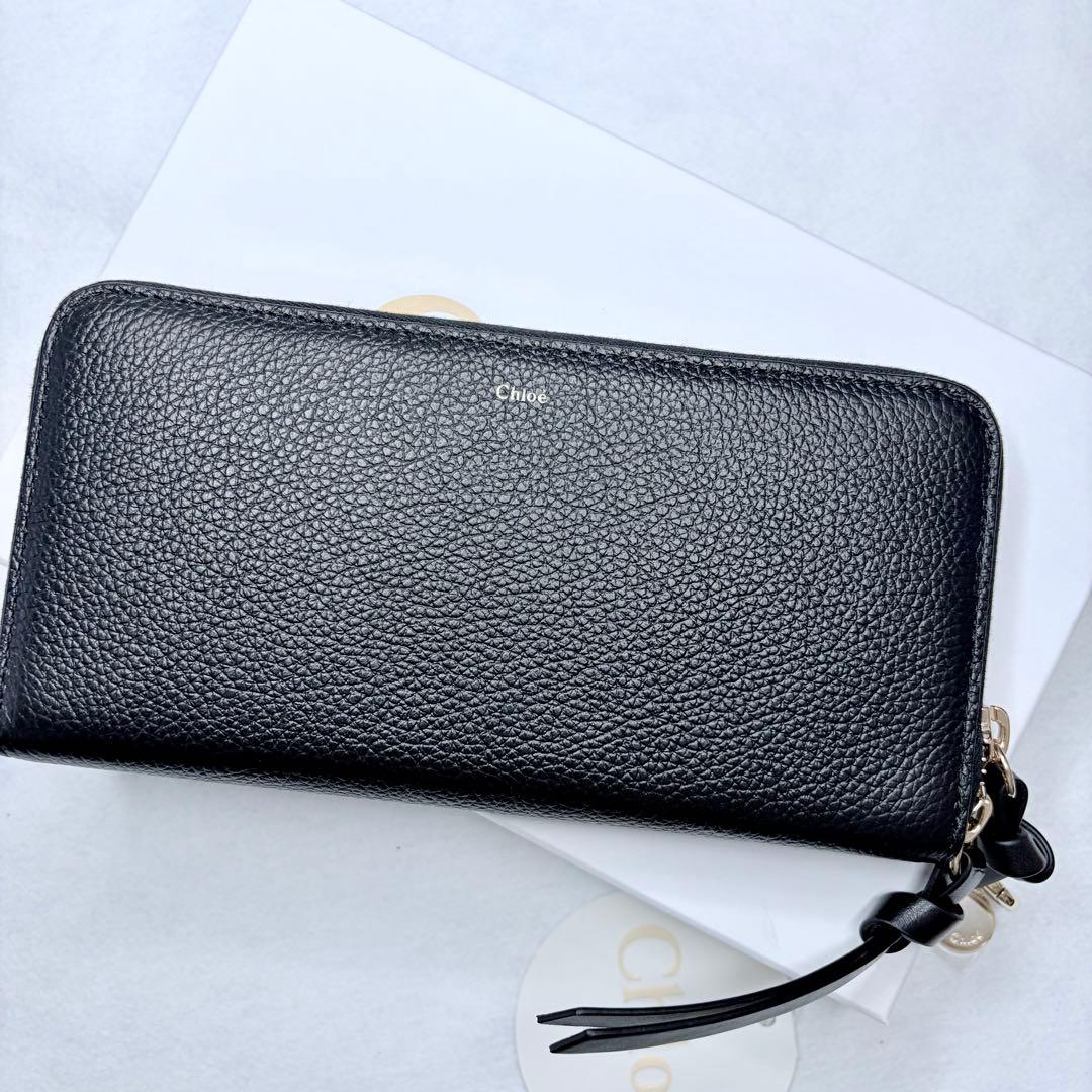【新品】Chloe クロエ 長財布 アルファベット　ブラック