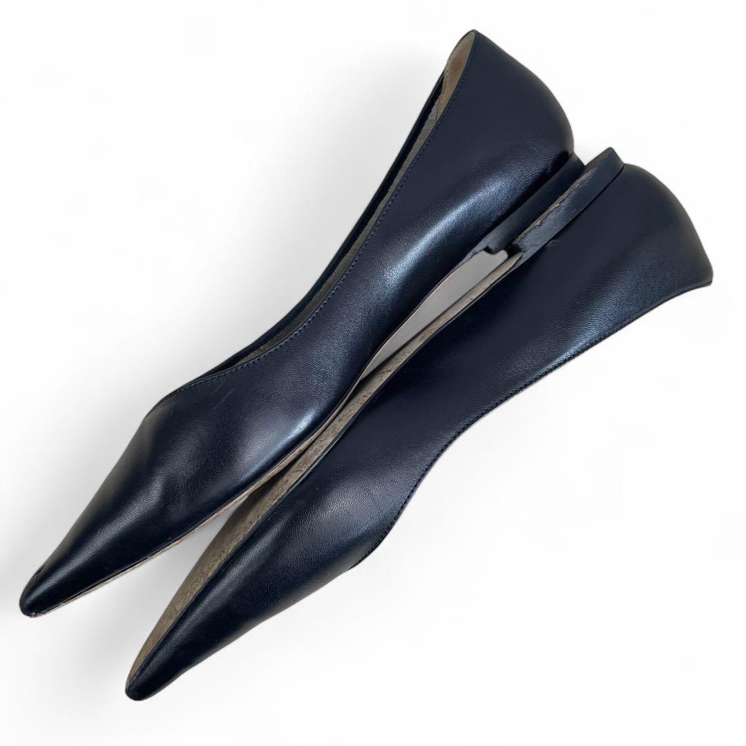 美品　ジミーチュウ　SAIA FLAT フラットシューズ レザー　メッシュ