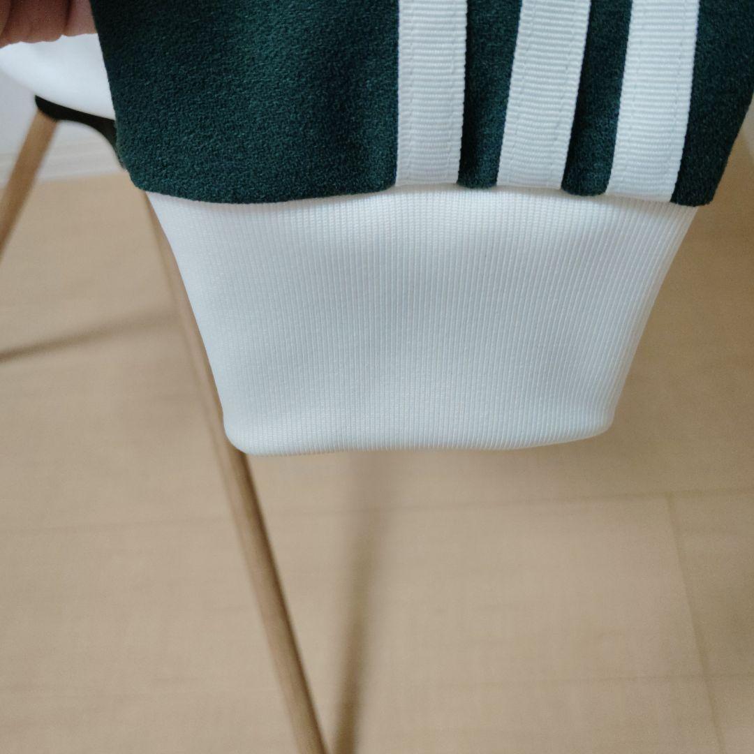 adidasトラックジャケット深緑/白XS 新品未使用品