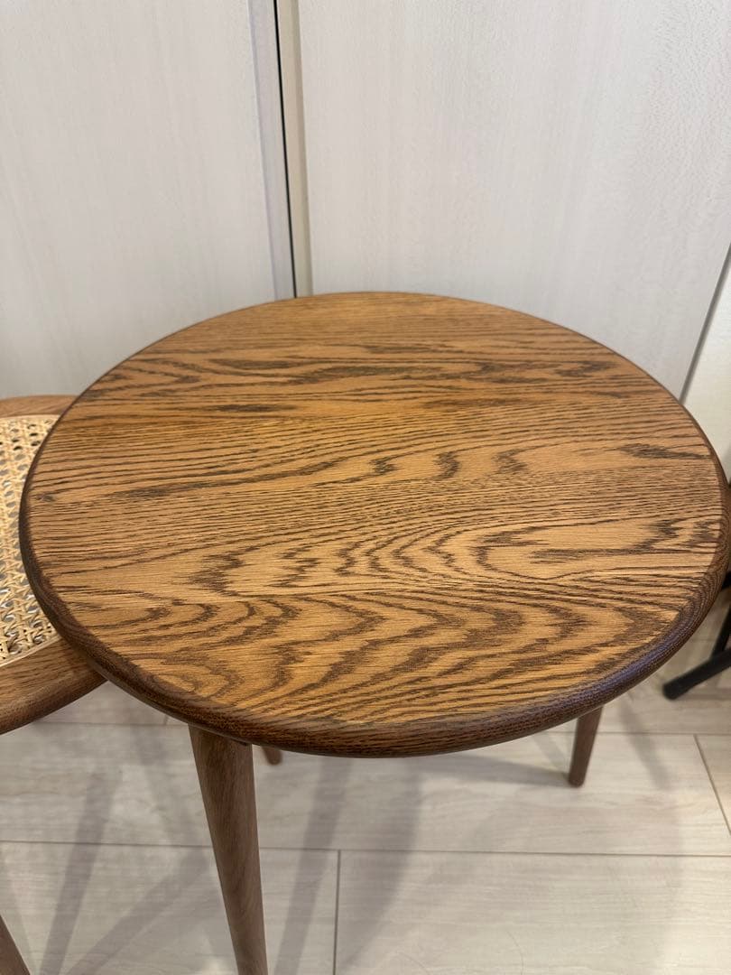 Re:CENO product｜ネストテーブル RattanMix／ブラウン