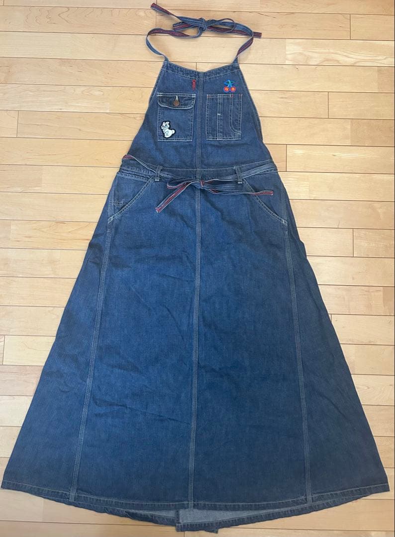 HYSTERIC GLAMURデニム サロペット ジャンパースカート ワッペン