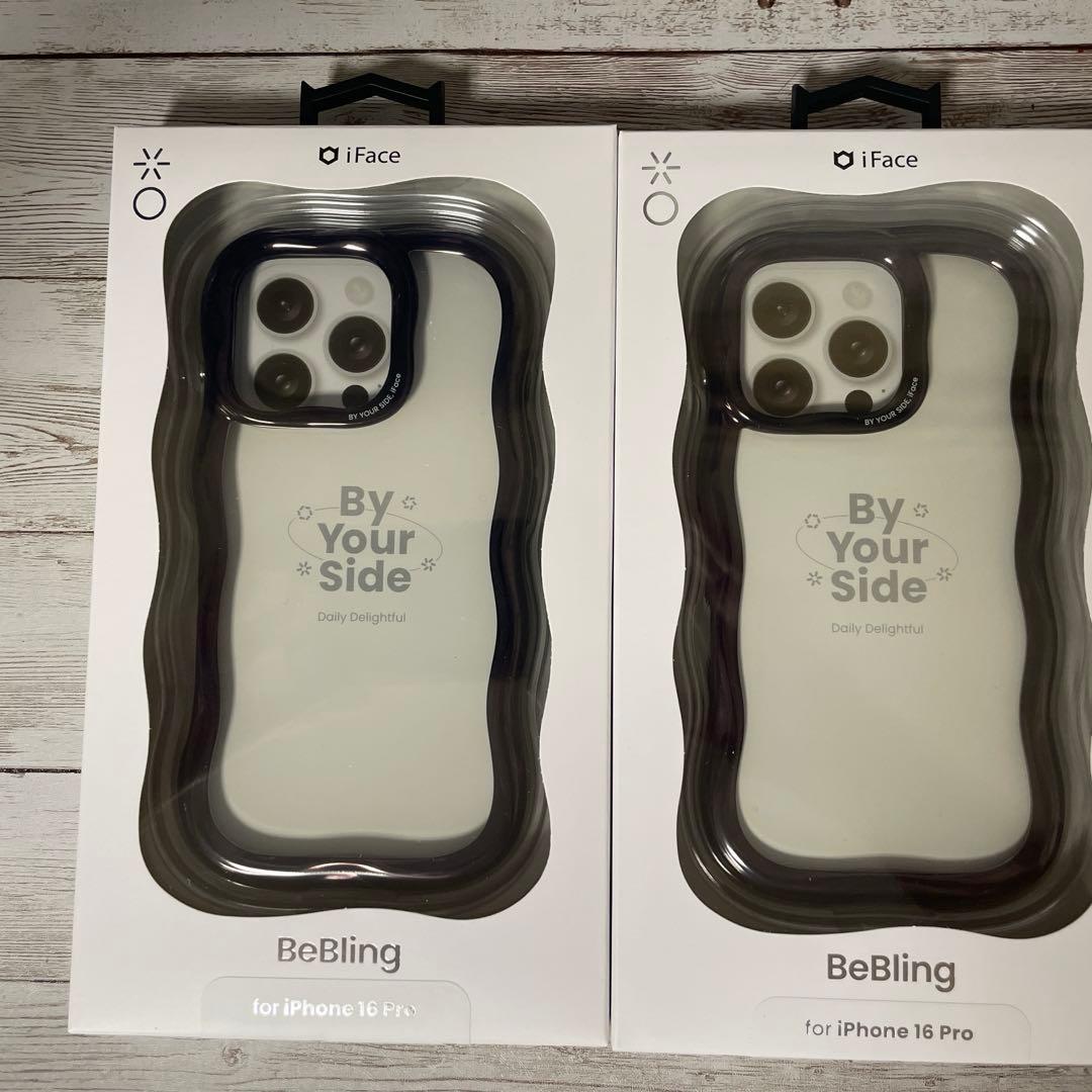 新品iface BeBling iPhone16pro ブラック2個セット