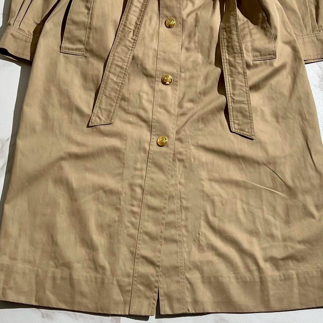 CELINE セリーヌ　トレンチコート　ベルト　金ボタン　ダブル