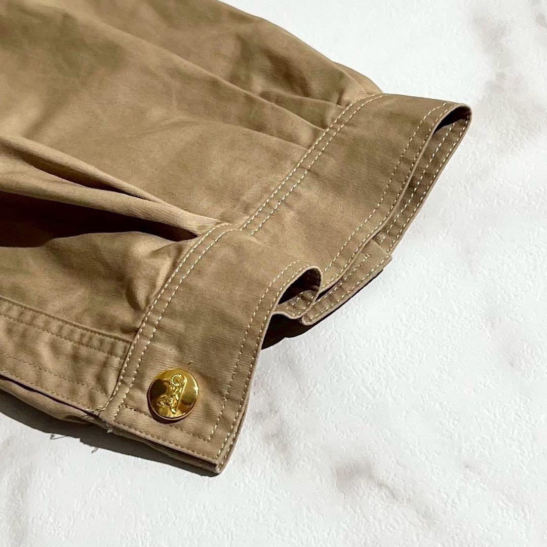 CELINE セリーヌ　トレンチコート　ベルト　金ボタン　ダブル