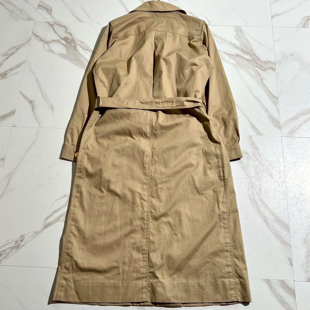 CELINE セリーヌ　トレンチコート　ベルト　金ボタン　ダブル