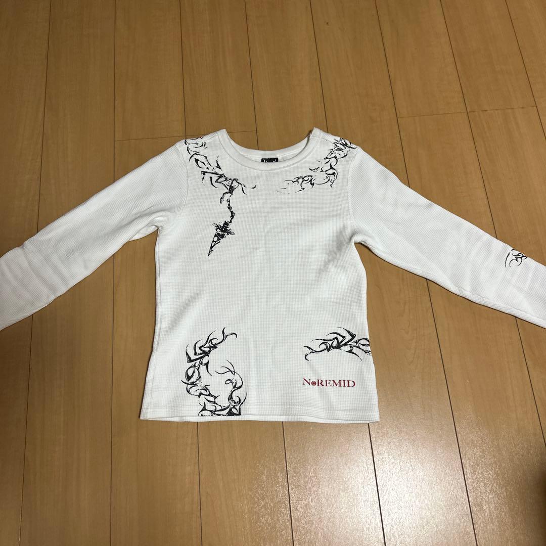 NoREMID ホワイト 長袖カットソー S
