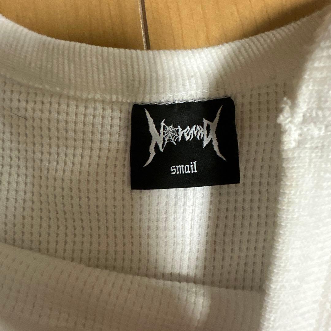 NoREMID ホワイト 長袖カットソー S