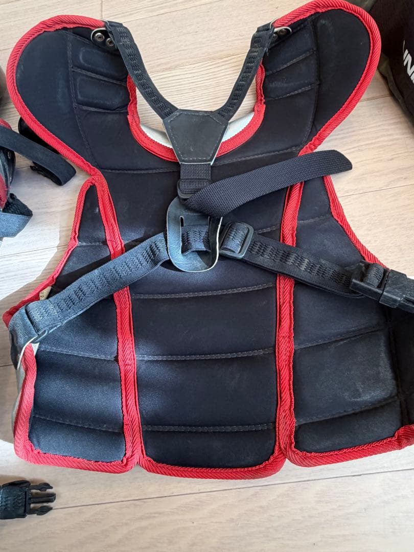 少年軟式ゼット　キャッチャー防具一式プロテクターレガース　マスクアンダーアーマー