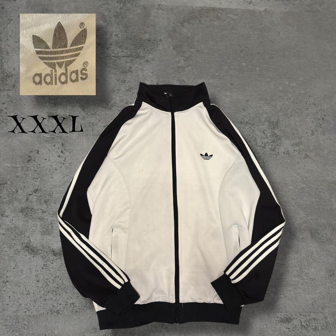 【希少サイズ・デサント製】adidas トラックジャケット XXXL 万国旗タグ