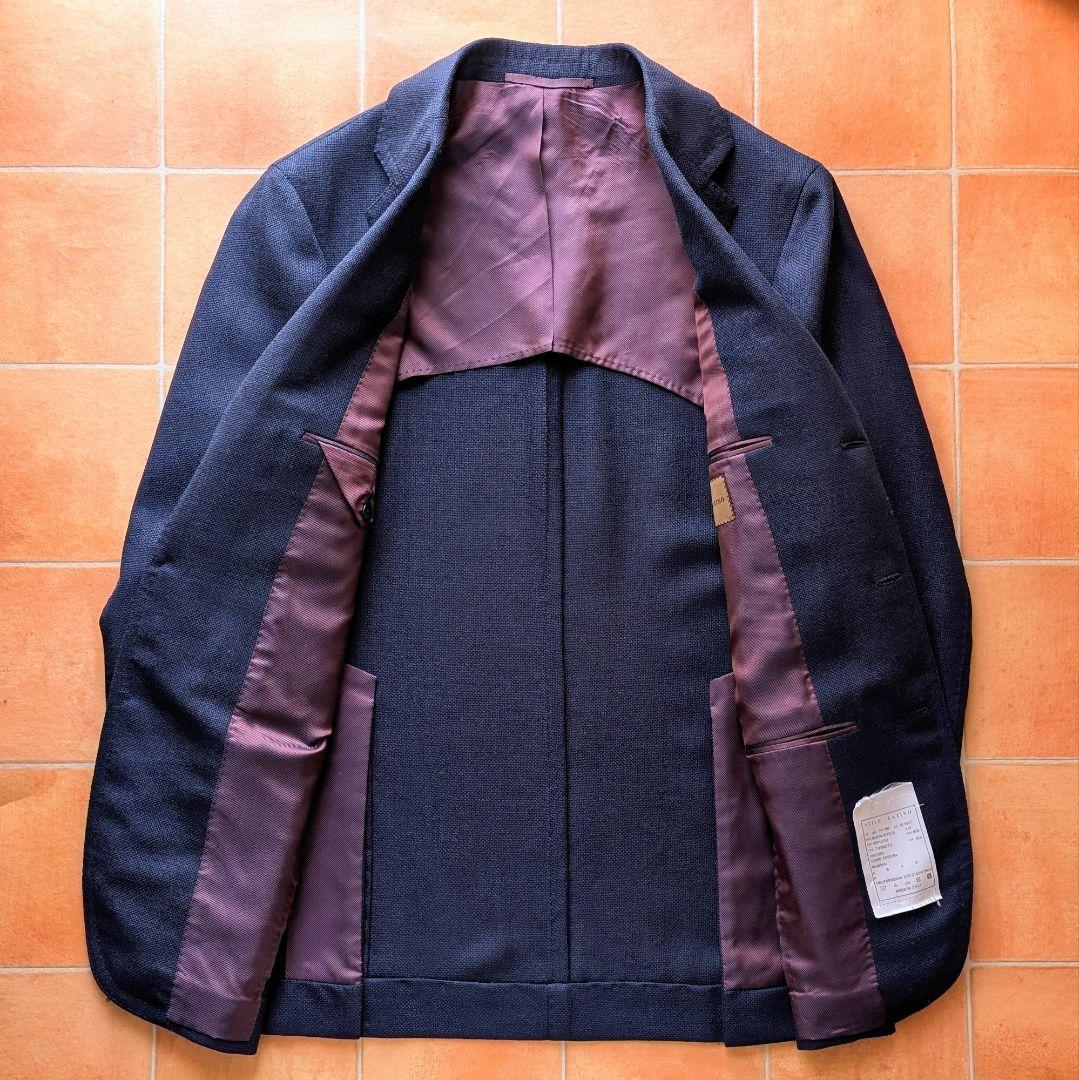 【近年モデル】STILE LATINO ネイビージャケット ホップサック 46