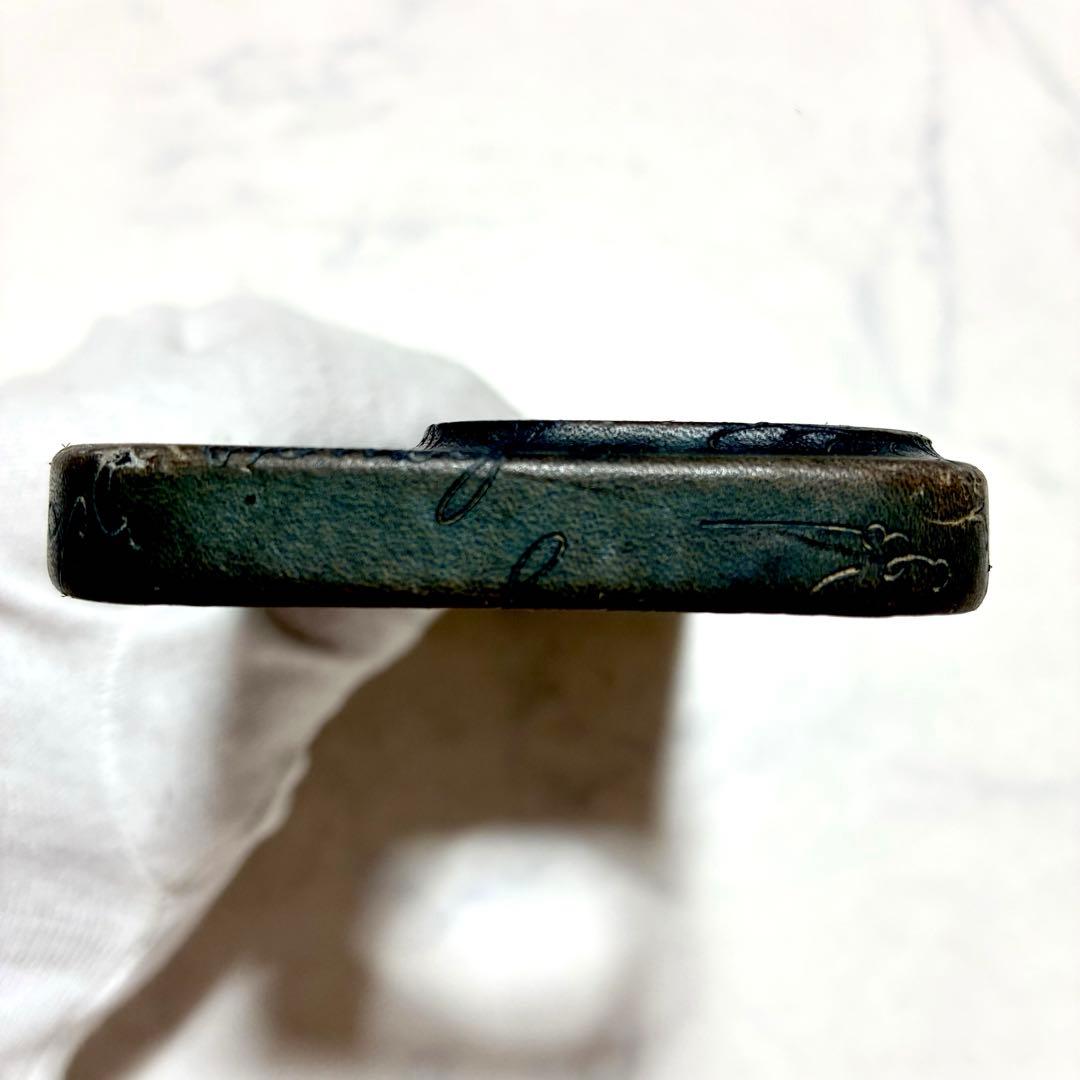 希少✨BERLUTI iPhone14pro アイフォン スマホケース ブルー系