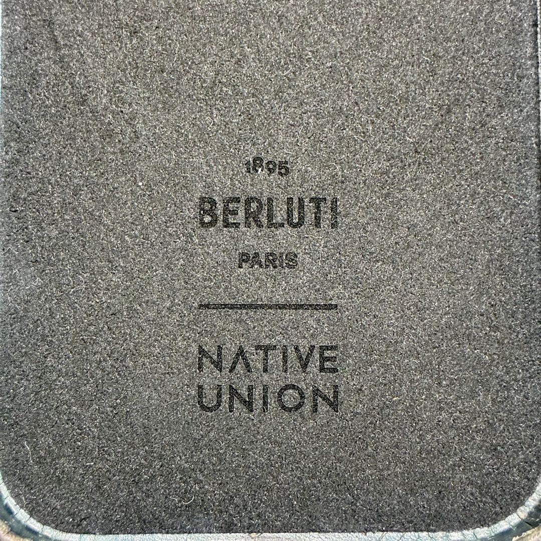 希少✨BERLUTI iPhone14pro アイフォン スマホケース ブルー系