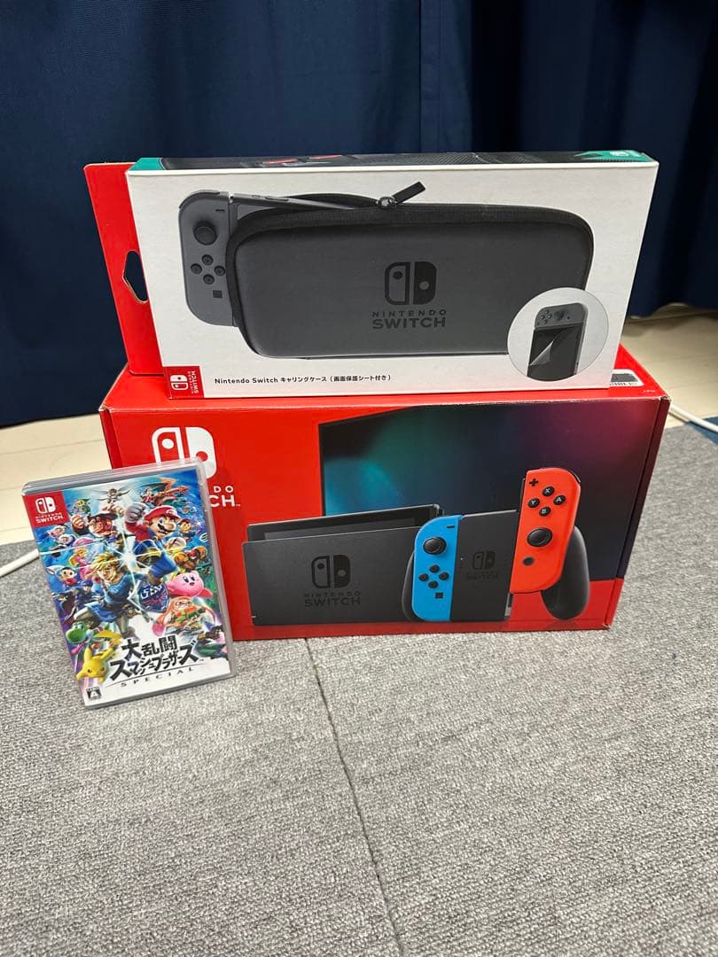 Nintendo Switch 本体　ケース&ソフト2つ