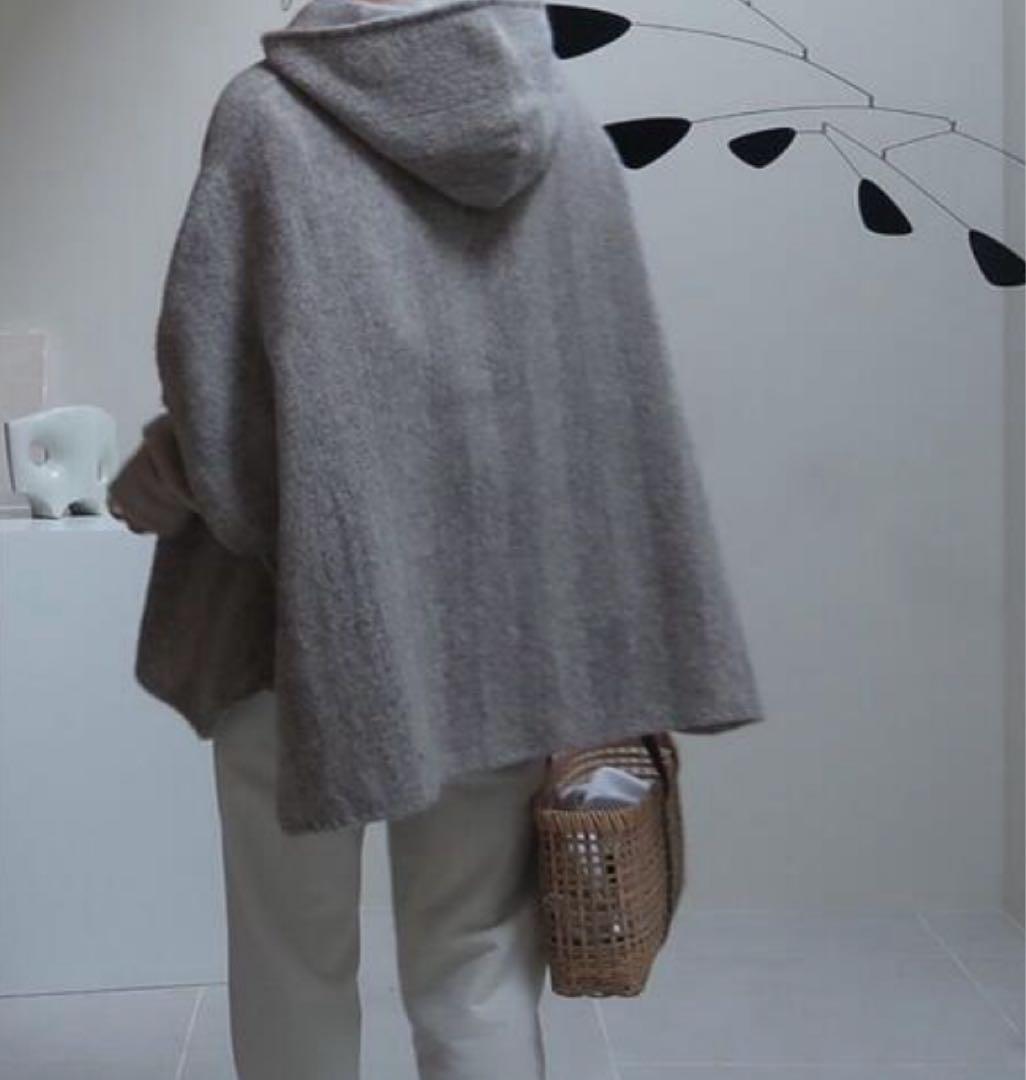 argue★SHETLAND WOOL LINEN VINTAGE PONCHO