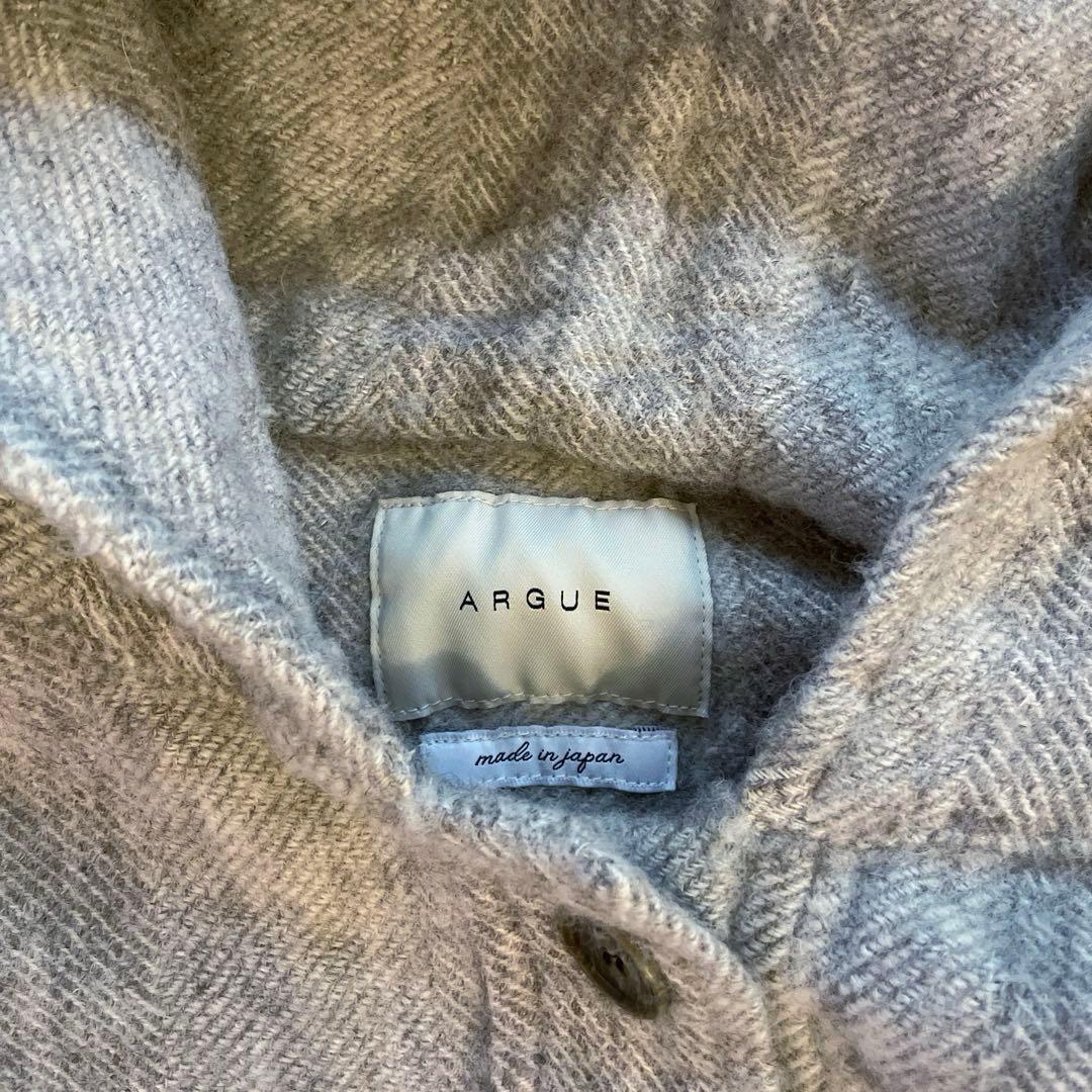 argue★SHETLAND WOOL LINEN VINTAGE PONCHO