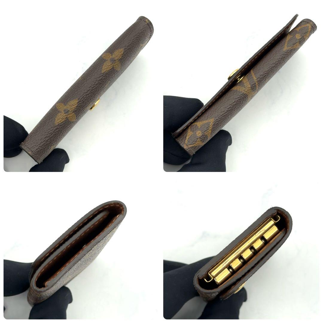 【新品級】ルイヴィトン モノグラム キーケース ミュルティクレ4　4連　茶色