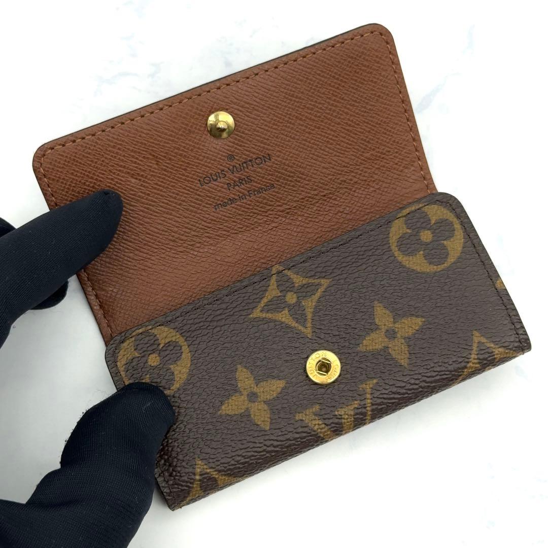 【新品級】ルイヴィトン モノグラム キーケース ミュルティクレ4　4連　茶色