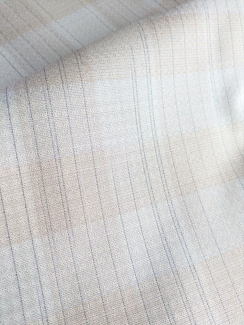 正絹手織り下井紬高級まるなまこ格子