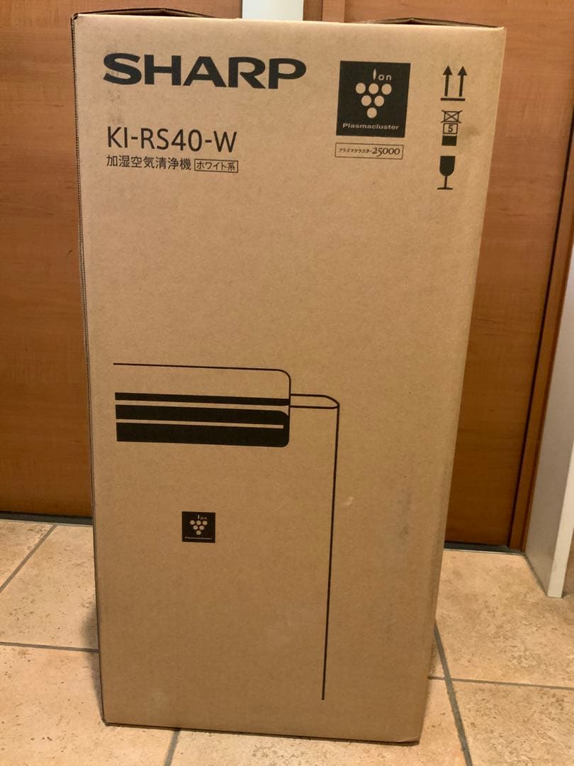 【新品・未使用・未開梱】加湿空気清浄機　シャープ　KI-RS40W