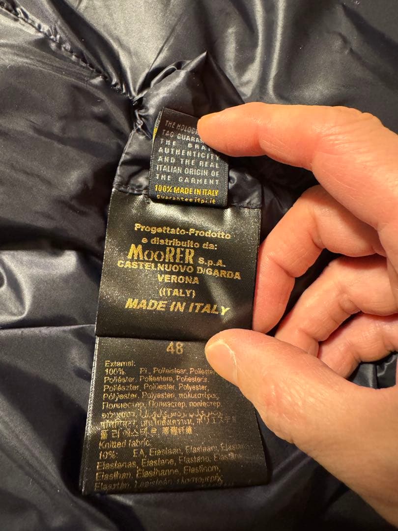 【値下げ！】MOORER FIRE-WK ムーレーダウンベスト 48