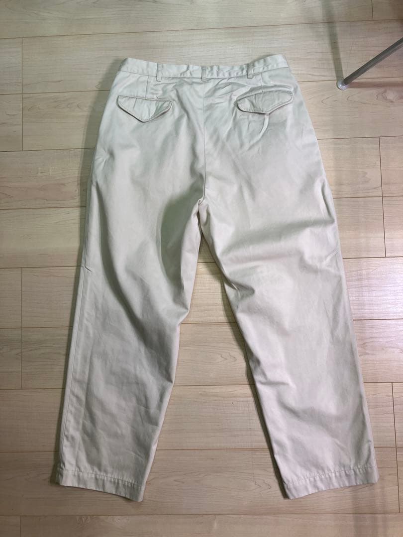 パンツ Double Pleated Chino Pants