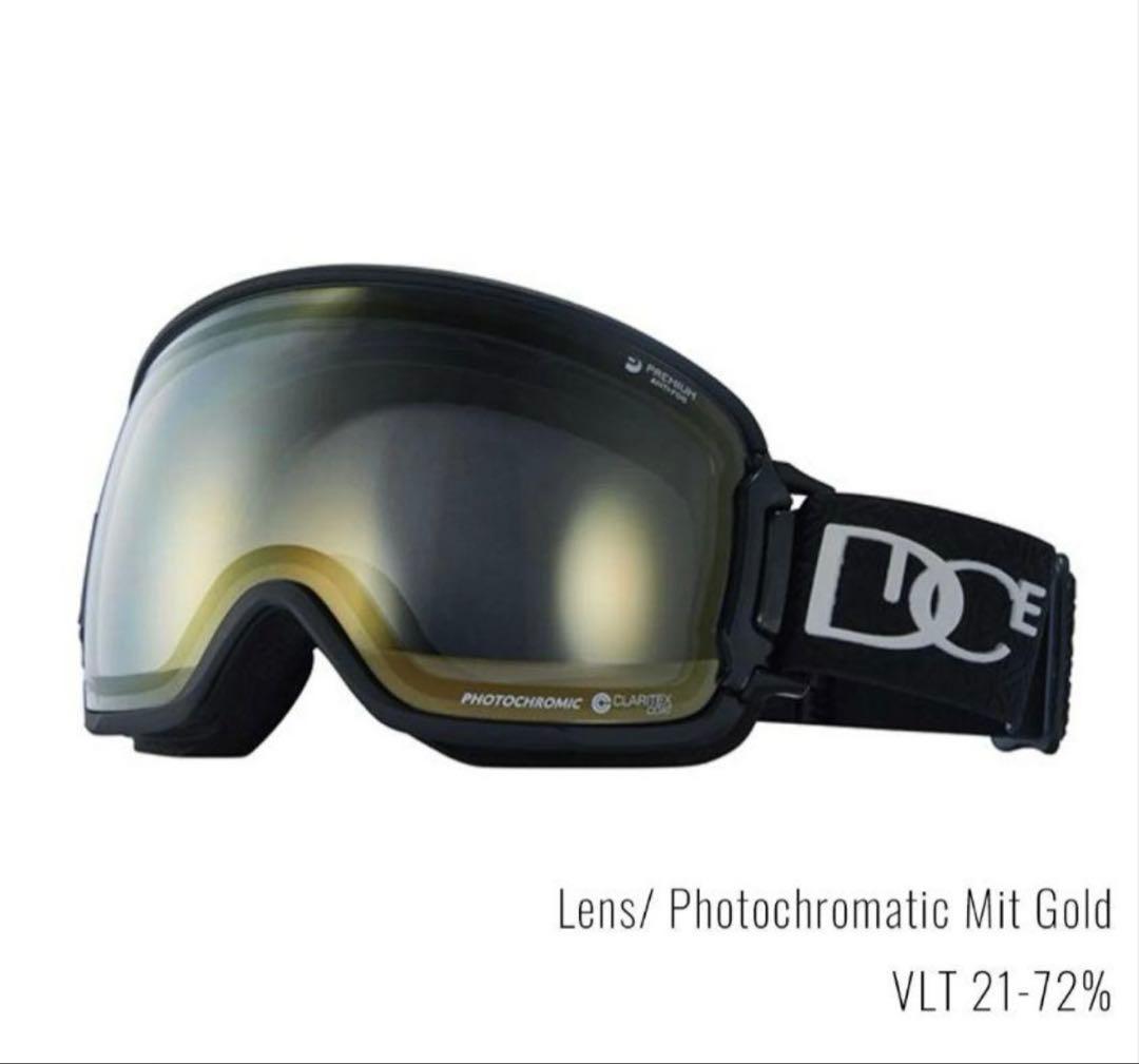 dice ダイス　BANK 23/24 フォトクロミックゴールドレンズ ゴーグル