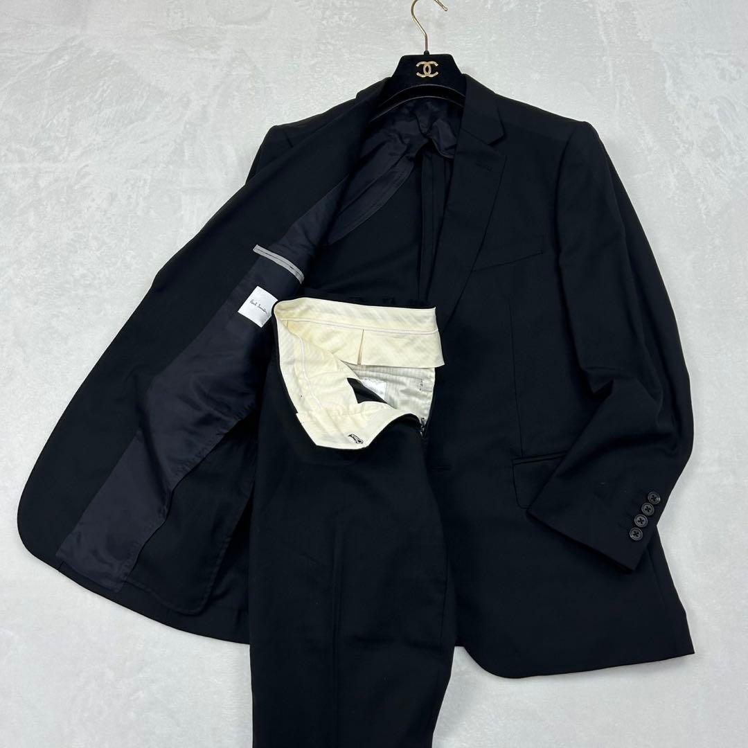 F62 美品 L ポールスミス フォーマル シングル スーツ 上下 メンズ