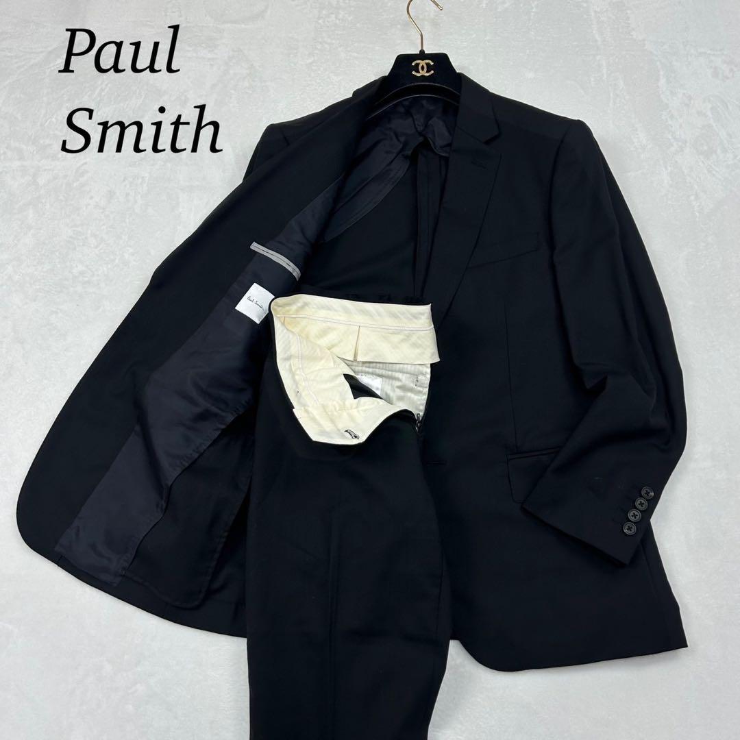 F62 美品 L ポールスミス フォーマル シングル スーツ 上下 メンズ
