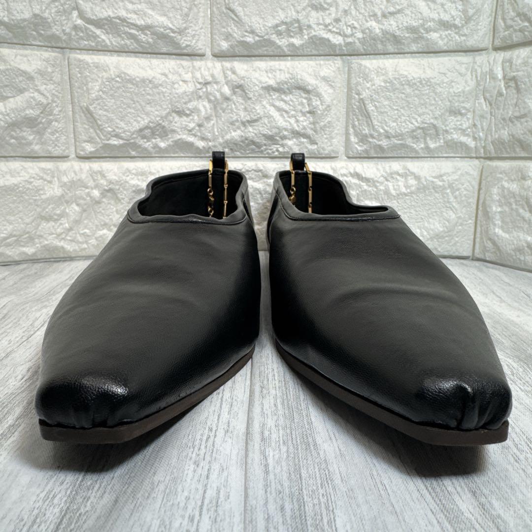 美品⭐️ステラマッカートニー チェーン レザーパンプス ブラック 37 イタリア製