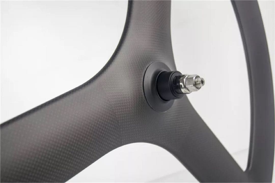 カーボンバトンホイール ピストバイクフロント用