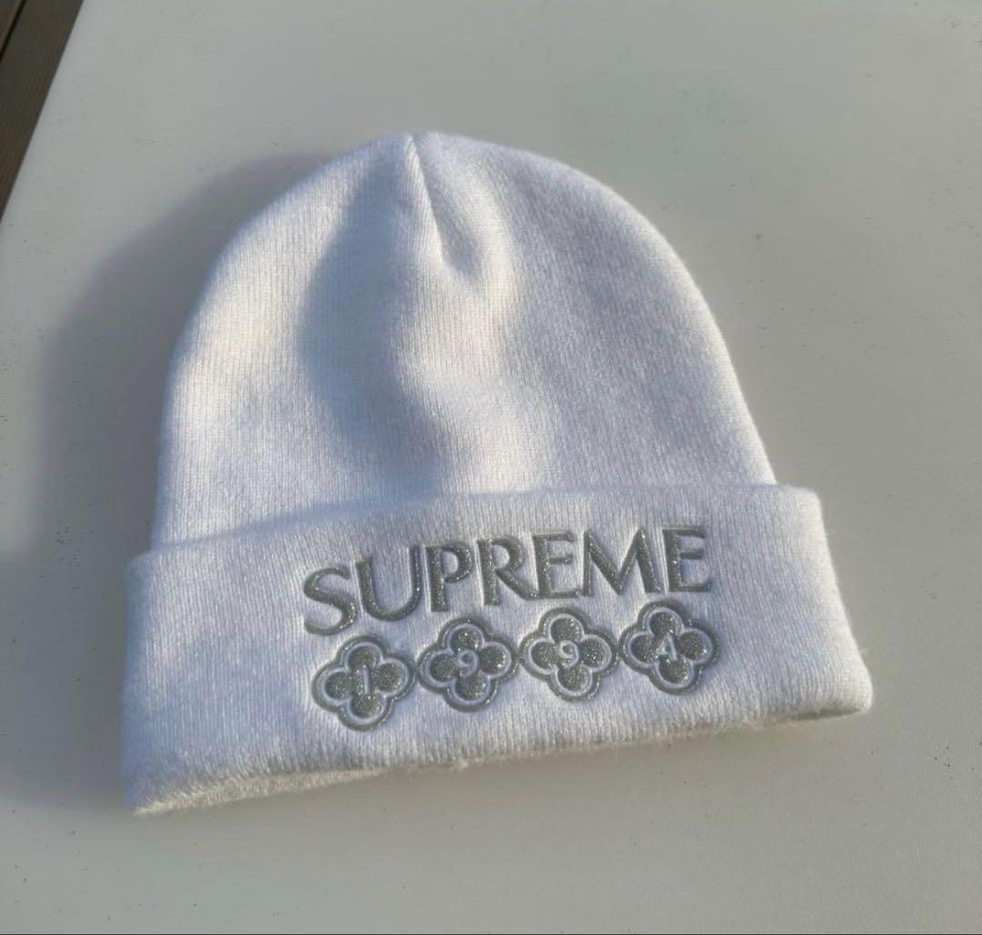SUPREME ニット帽 ホワイト 1994年製