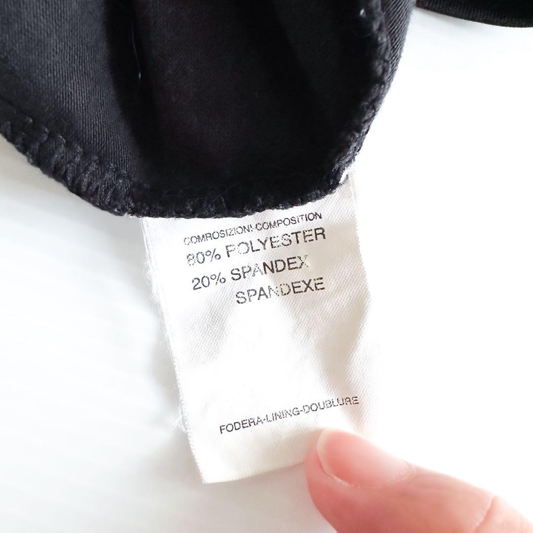 クリスチャンディオール / ポロ ジャケット 黒 胸ロゴ イタリア製 ビンテージ