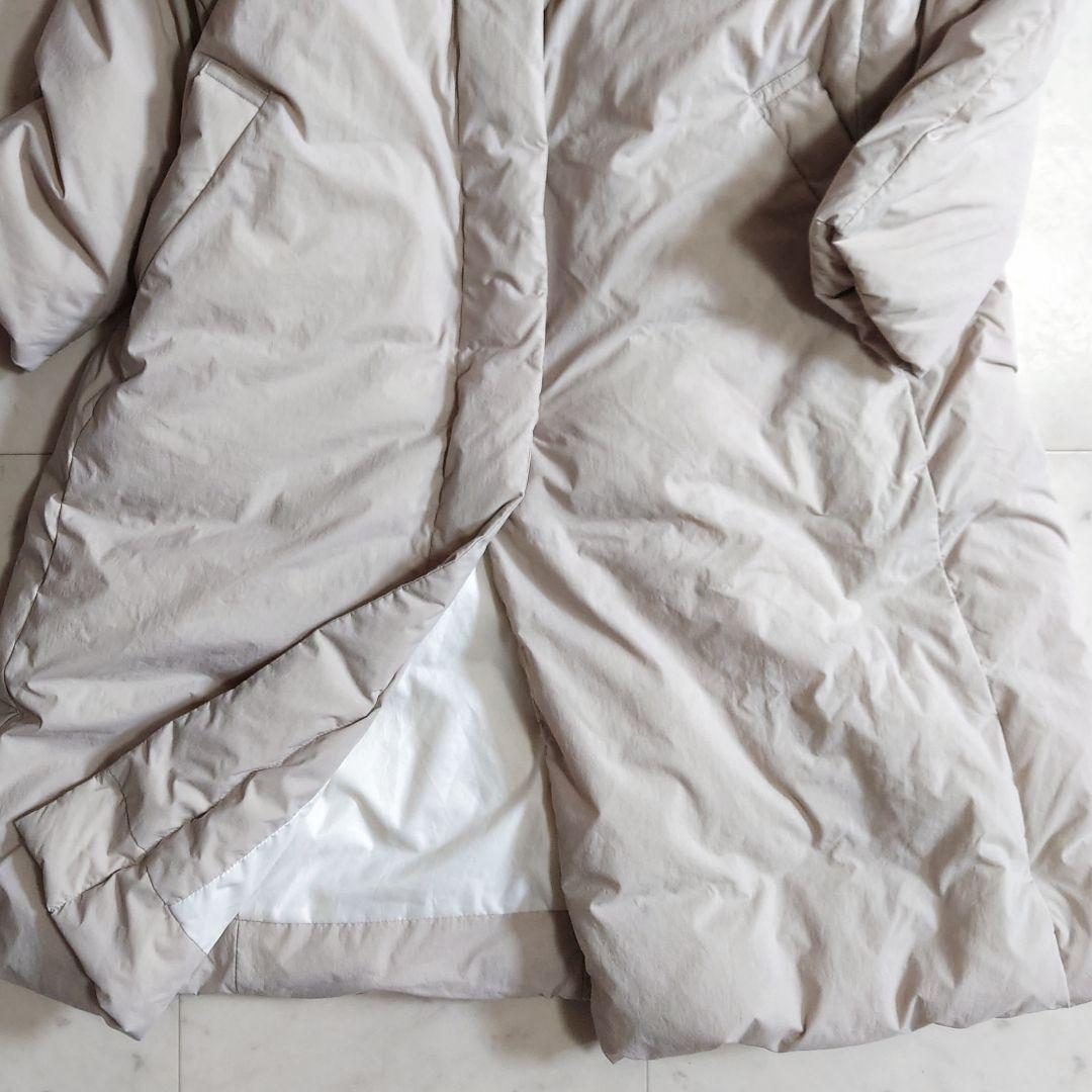 極美品♪サイズ44・3L 23区 ウエストマーク ダウンコート ライトベージュ系