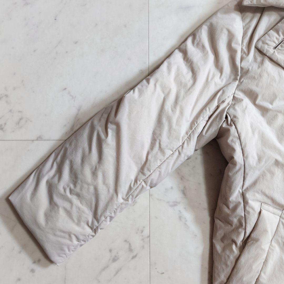 極美品♪サイズ44・3L 23区 ウエストマーク ダウンコート ライトベージュ系