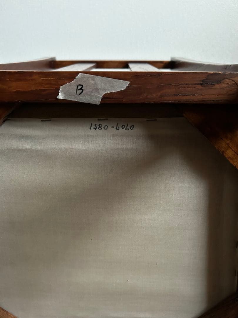 イギリスアンティーク　虎斑　チェア　椅子　ヴィンテージ　オーク材　楢　木製　B