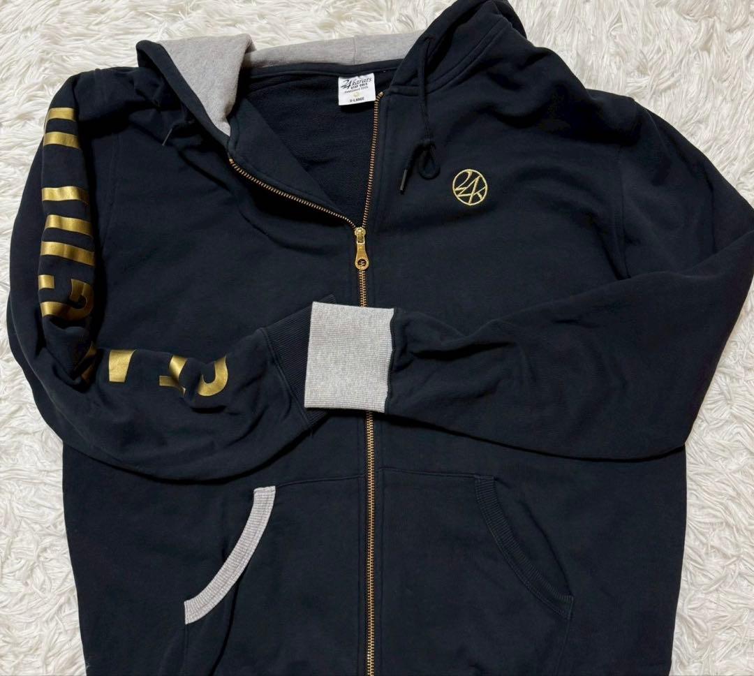 24Karats ジャージセットアップ　フード　ロゴ刺繍　大きいサイズXL