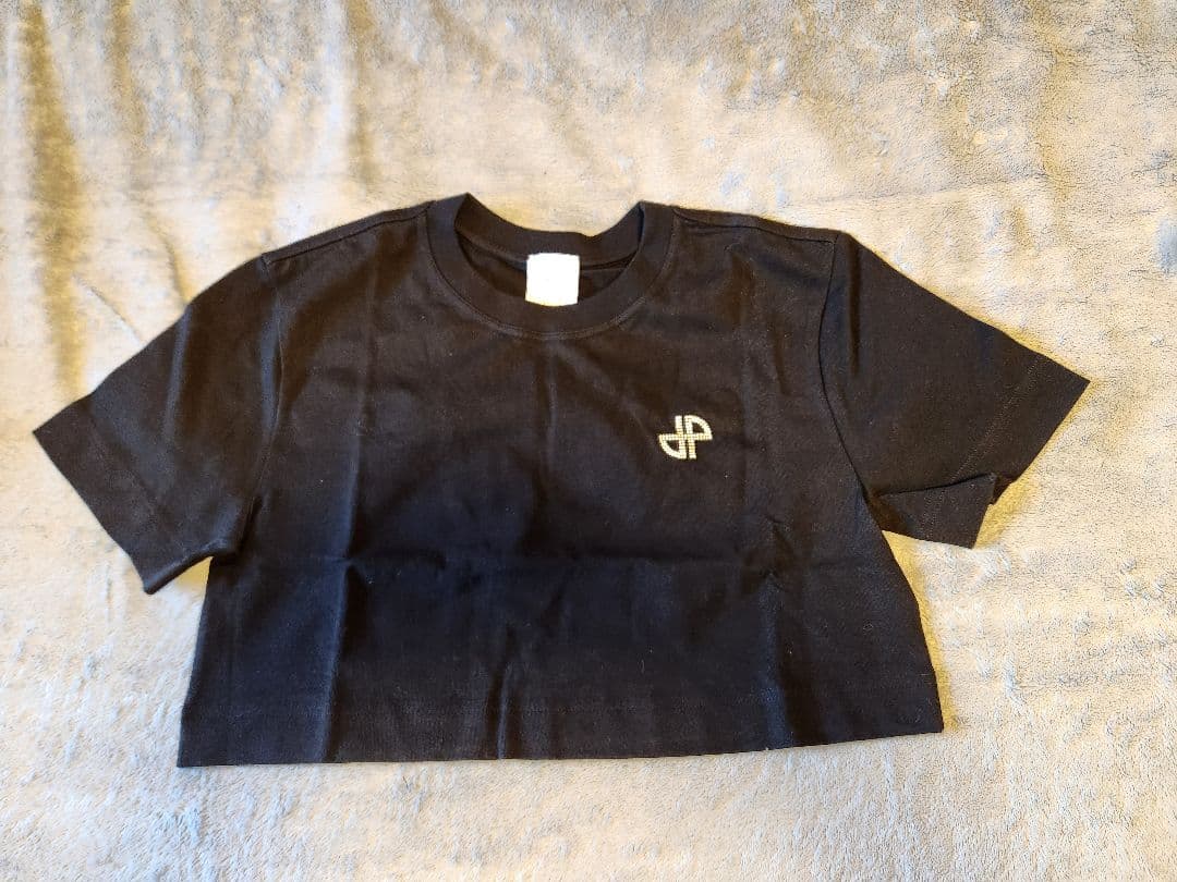 PATOU オーガニックコットン クロップドTシャツ ♡ブラック
