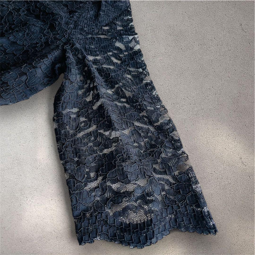 美品✨ アールズガウン 総レース ロングワンピース 4L 黒 ブラック