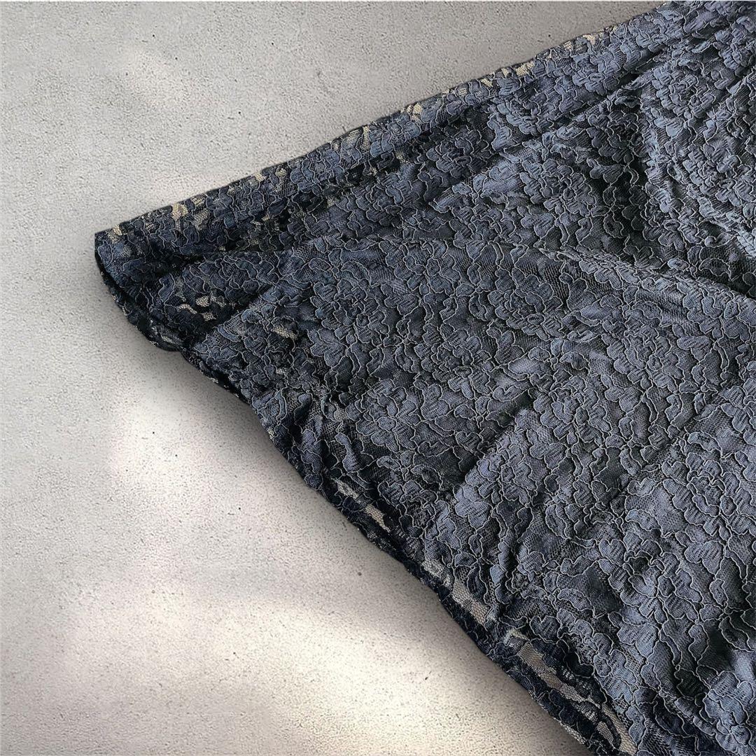 美品✨ アールズガウン 総レース ロングワンピース 4L 黒 ブラック