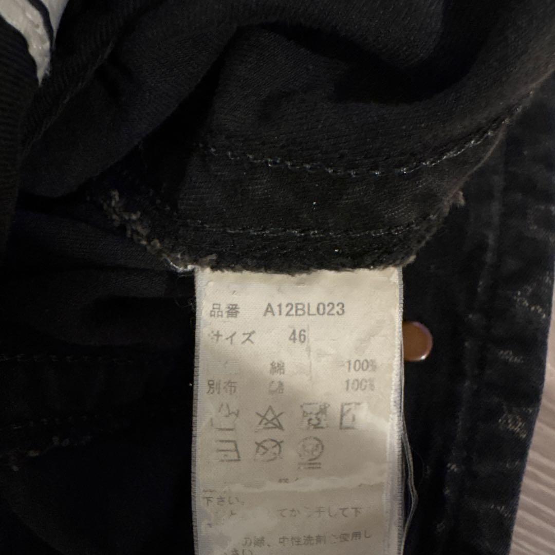 ミハラヤスヒロ　ブラックフェードオーバーサイズデニムジャケット